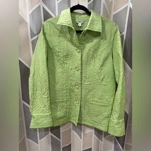 Vintage Coldwater Creek Light Green Jacket